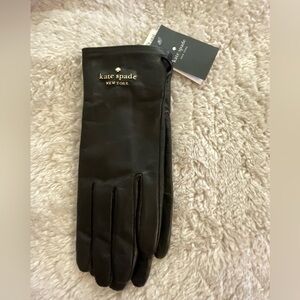 kate spade NWT floating logo leather glove
